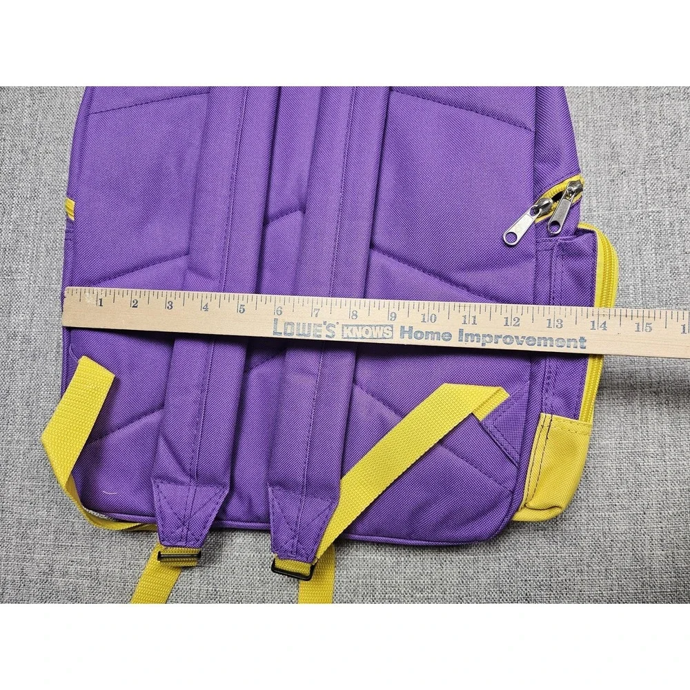 LSU Tigers Backpack NCAA College Book Bag MightyMac Sports Polyester School Bag